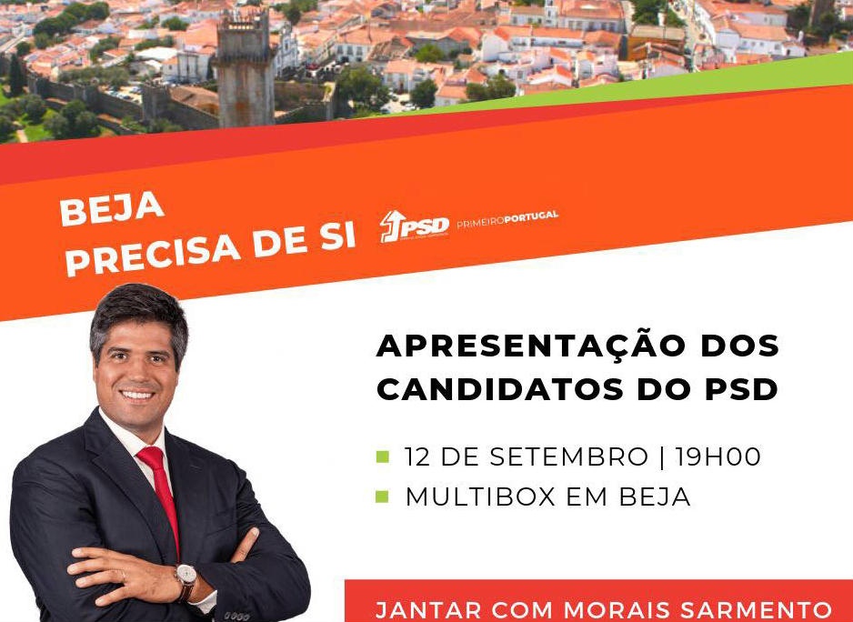 PSD Beja apresenta candidatos às legislativas de 6 de Outubro