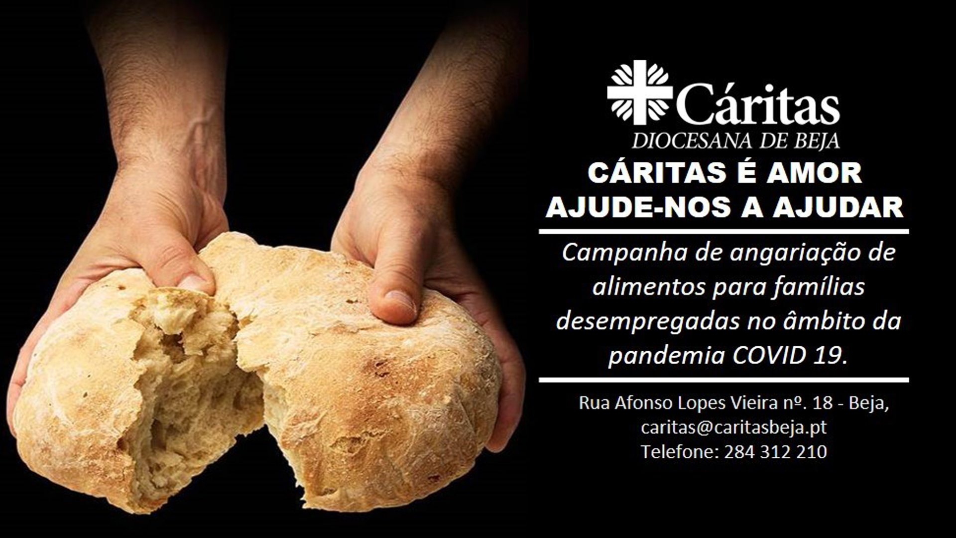 Cáritas de Beja com campanha de recolha de alimentos