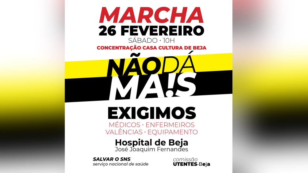 Comissão de Utentes de Beja promove Marcha em defesa do SNS