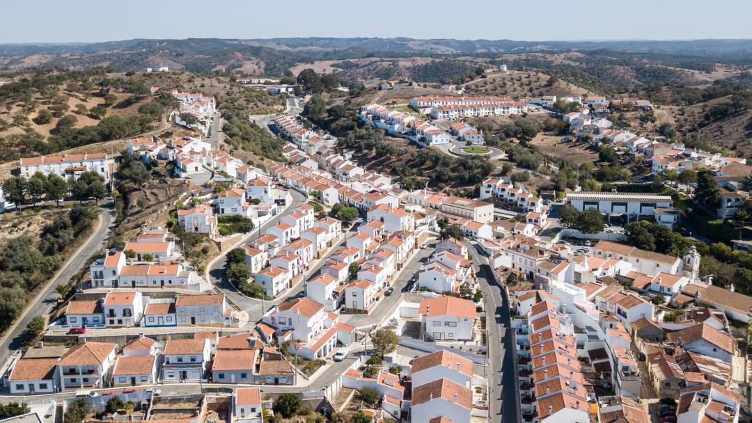 Vista aerea da Vila de Odemira - Rádio Pax 2024