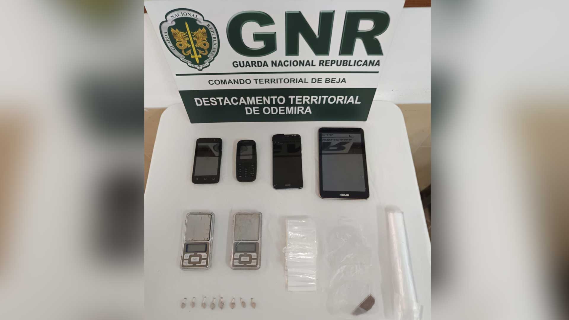 Odemira: GNR deteve suspeito de tráfico de droga