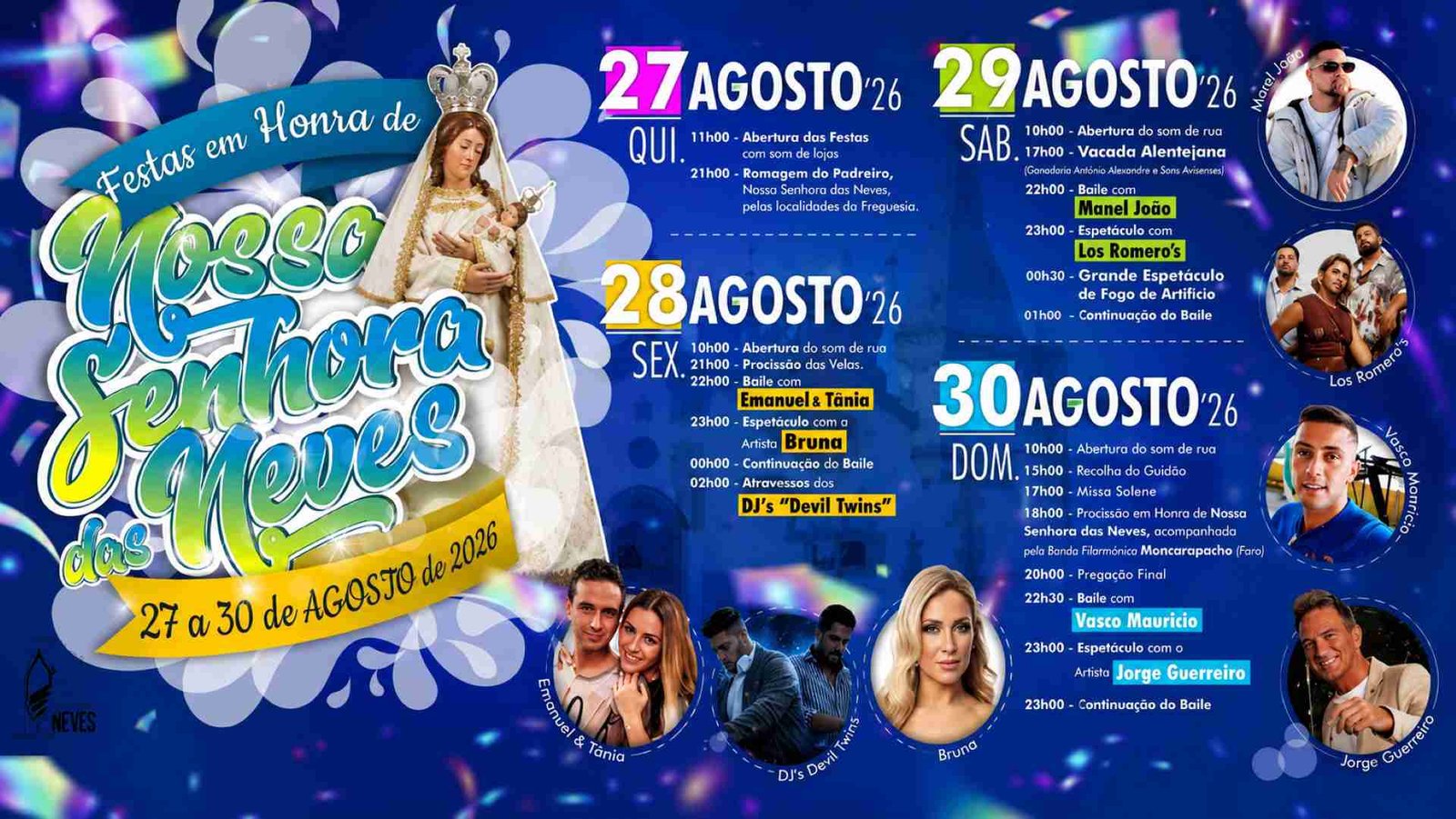 Festa das Neves - Rádio Pax 2026